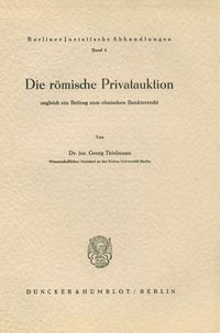 Produktbild: Die r&ouml;mische Privatauktion.