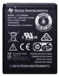 Produktbild: TEXAS INSTRUMENTS Akku, 3,7 V / 1200 mAh wiederaufladbar
