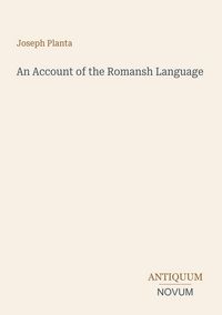 Produktbild: An Account of the Romansh Language