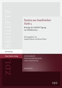 Produktbild: Syntax aus Saarbr&uuml;cker Sicht 5
