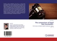 Produktbild: The comparison of legal text translation.