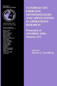 Produktbild: Tutorials on Emerging Methodologies and Applications in Operations Research