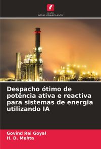 Produktbild: Despacho &oacute;timo de pot&ecirc;ncia ativa e reactiva para sistemas de energia utilizando IA