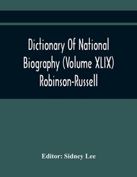 Produktbild: Dictionary Of National Biography (Volume Xlix) Robinson-Russell