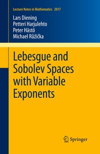 Produktbild: Lebesgue and Sobolev Spaces with Variable Exponents