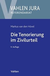 Produktbild: Die Tenorierung im Zivilurteil
