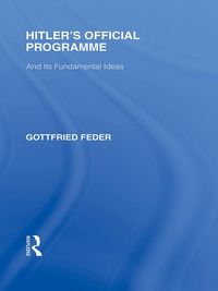 Produktbild: Hitler's Official Programme RLE Responding to Fascism