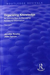 Produktbild: Rowley, J: Organizing Knowledge