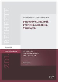 Produktbild: Perzeptive Linguistik: Phonetik, Semantik, Variet&auml;ten