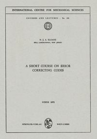 Produktbild: A Short Course on Error Correcting Codes