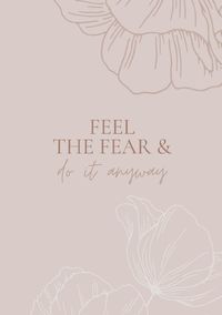 Bild vom Artikel Blossom Collection / Notizbuch, Bullet Journal, Journal, Planer, Tagebuch "Feel the Fear &amp; Do it anyway" vom Autor Christin Scharte