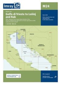 Produktbild: M24 Golfo di Trieste to Lo&scaron;inj and Rab, Imray Chart