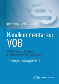 Produktbild: Handkommentar zur VOB