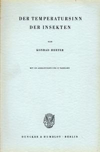 Produktbild: Der Temperatursinn der Insekten.