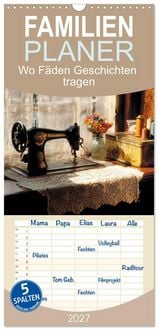 Produktbild: Familienplaner 2027 - Wo F&auml;den Geschichten tragen mit 5 Spalten (Wandkalender, 21 x 45 cm) CALVENDO