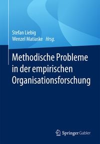 Produktbild: Methodische Probleme in der empirischen Organisationsforschung