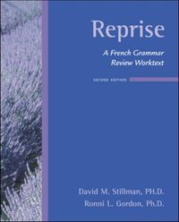 Produktbild: Stillman, D: Reprise: A French Grammar Review Worktext