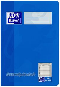 Produktbild: OXFORD Hausaufgabenheft A5 100057950 liniert. 90g 48 Blatt