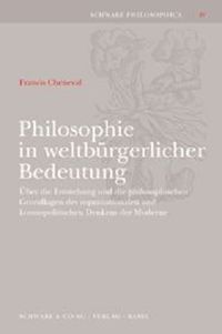 Produktbild: Philosophie in weltb&uuml;rgerlicher Bedeutung.