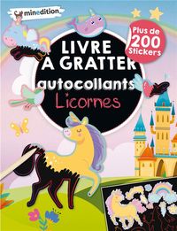 Produktbild: Licornes : livre &agrave; gratter : autocollants