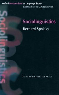 Produktbild: Spolsky, B: Sociolinguistics