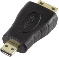 Bild vom Artikel SpeaKa Professional SP-5136932 HDMI Adapter [1x HDMI-Stecker C Mini - 1x HDMI-Stecker D Micro] Schwarz vom Autor 