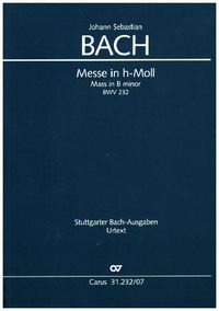Produktbild: Messe in h-Moll, Studienpartitur