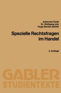 Produktbild: Spezielle Rechtsfragen im Handel
