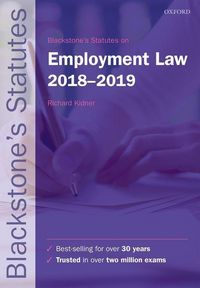 Produktbild: Kidner, R: Blackstone's Statutes on Employment Law 2018-2019