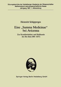 Produktbild: Eine "Summa Medicinae" bei Avicenna