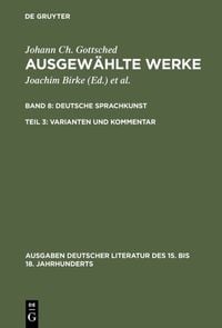 Produktbild: Deutsche Sprachkunst. Varianten und Kommentar