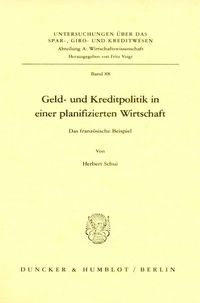 Produktbild: Geld- und Kreditpolitik in einer planifizierten Wirtschaft.
