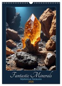Produktbild: Fantastic Minerals - Mysterious Treasures (Wall Calendar 2026 DIN A3 portrait), CALVENDO 12 Month Wall Calendar