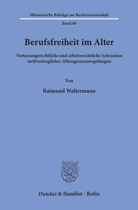Produktbild: Berufsfreiheit im Alter.