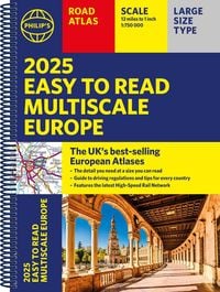 Produktbild: 2025 Philip's Easy to Read Multiscale Road Atlas Europe