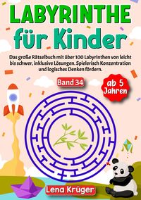 Produktbild: Labyrinthe f&uuml;r Kinder ab 5 Jahren - Band 34