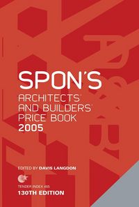 Produktbild: Spon's Architects' and Builders' Price Book 2005