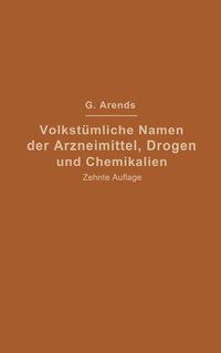 Produktbild: Volkst&uuml;mliche Namen der Arzneimittel, Drogen und Chemikalien