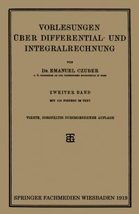 Produktbild: Vorlesungen &Uuml;ber Differential- und Integralrechnung