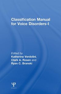 Produktbild: Classification Manual for Voice Disorders-I