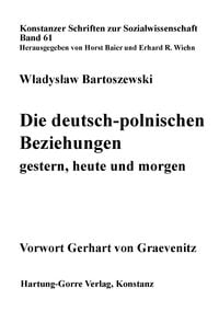 Produktbild: Die deutsch-polnischen Beziehungen