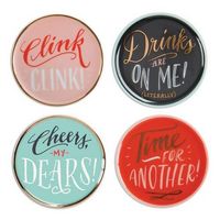 Produktbild: Ladyfingers Letterpress Porcelain Coaster Set