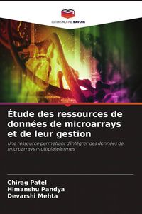 Produktbild: &Eacute;tude des ressources de donn&eacute;es de microarrays et de leur gestion