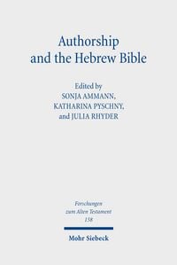 Produktbild: Authorship and the Hebrew Bible