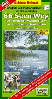 Produktbild: Wander- und Radwanderkarte 66-Seen-Weg