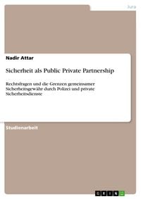 Produktbild: Sicherheit als Public Private Partnership