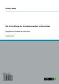 Produktbild: Die Entwicklung der Anredekonvention im Deutschen