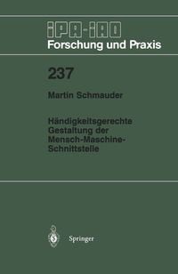 Produktbild: H&auml;ndigkeitsgerechte Gestaltung der Mensch-Maschine-Schnittstelle