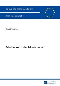 Produktbild: Schattenrecht der Schwarzarbeit