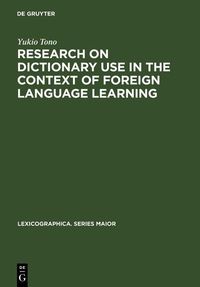 Produktbild: Research on Dictionary Use in the Context of Foreign Language Learning
